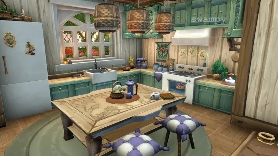 Housing : Une cuisine shabby chic tout droit sortie des Sims