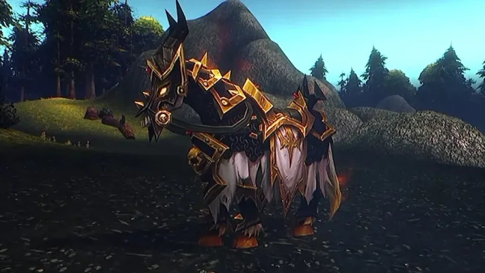 Zoom sur les montures du Paladin Réprouvé dans WoW Forever
