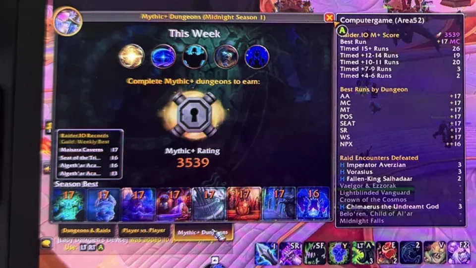 Il atteint 3.500 de score Mythique+ sur World of Warcraft… en jouant sur Steam Deck