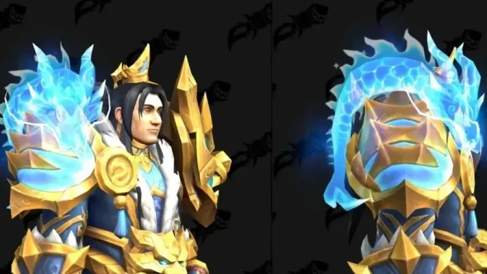 Zoom sur la transmogrification Varian Wrynn et son superbe trône