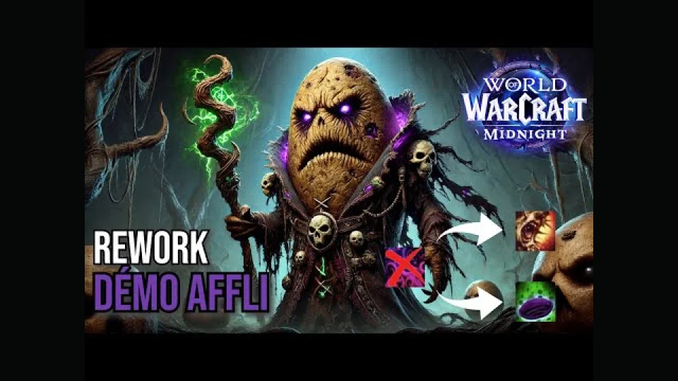 APERCU DE CLASSE: LE REWORK SALVATEUR DU DÉMONISTE AFFLICTION ?! | WoW MIDNIGHT !