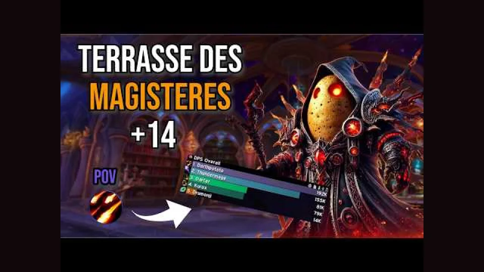 DESTRO ROI DE L'AOE ? TERRASSE DES MAGISTERES +14 | WoW Midnight Saison 1
