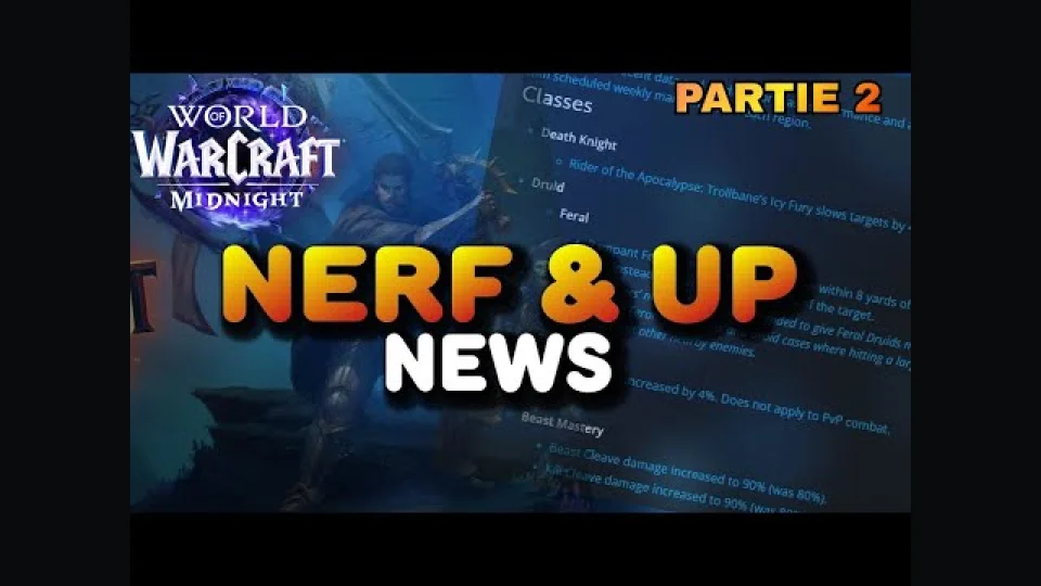 NERF ET UP HEAL POUR MERCREDI ! 12.0.5 MIDNIGHT