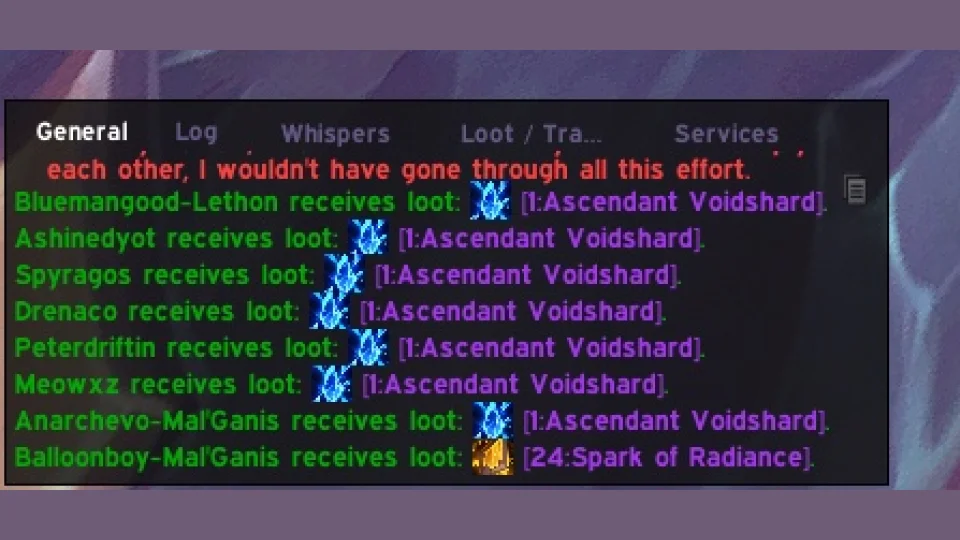 Ascendant Voidshard Hotfix Now Live - 100% Drop Rate from Raids, Mythic+ and More
