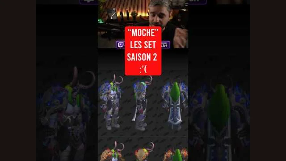 Tier list set Saison 2 #worldofwarcraft #midnight #retail #miseajour #patch #transmog #skin #humour